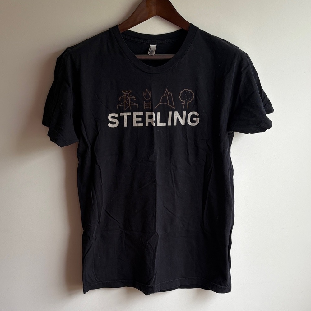 Sterling Short Sleeve Crew Neck T-Shirt in Black